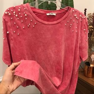 Cute Pearl T Shirt ZARA